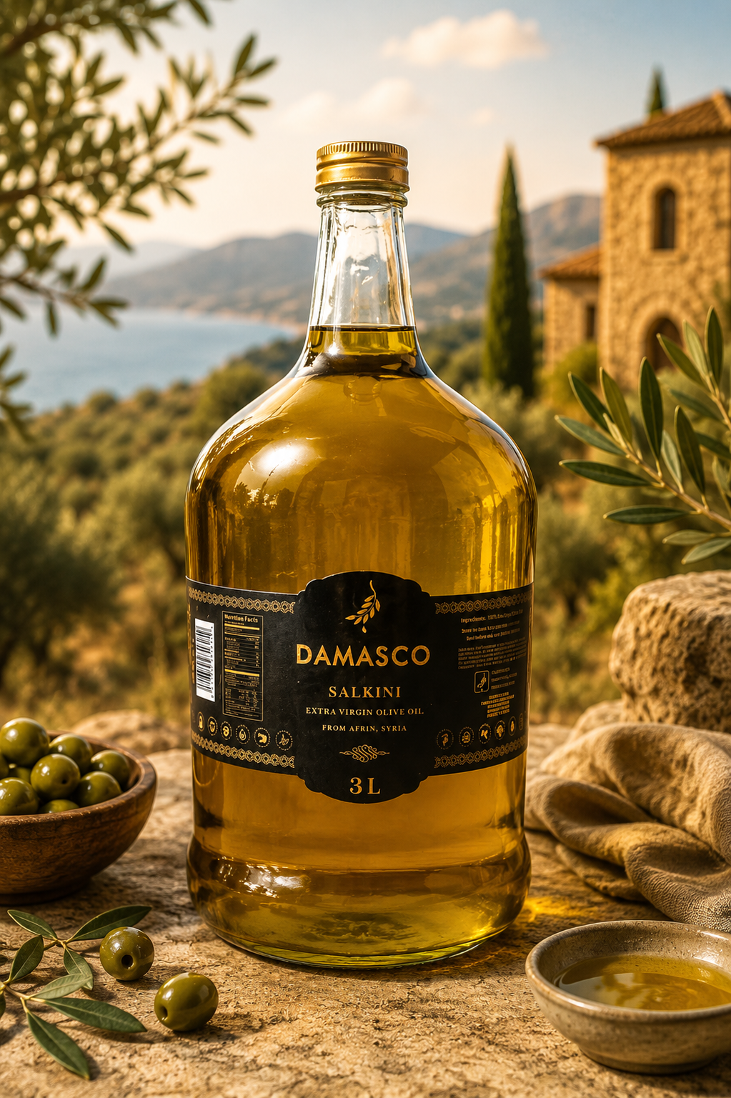 Damasco Premium Extra Virgin Olive Oil – 3 L